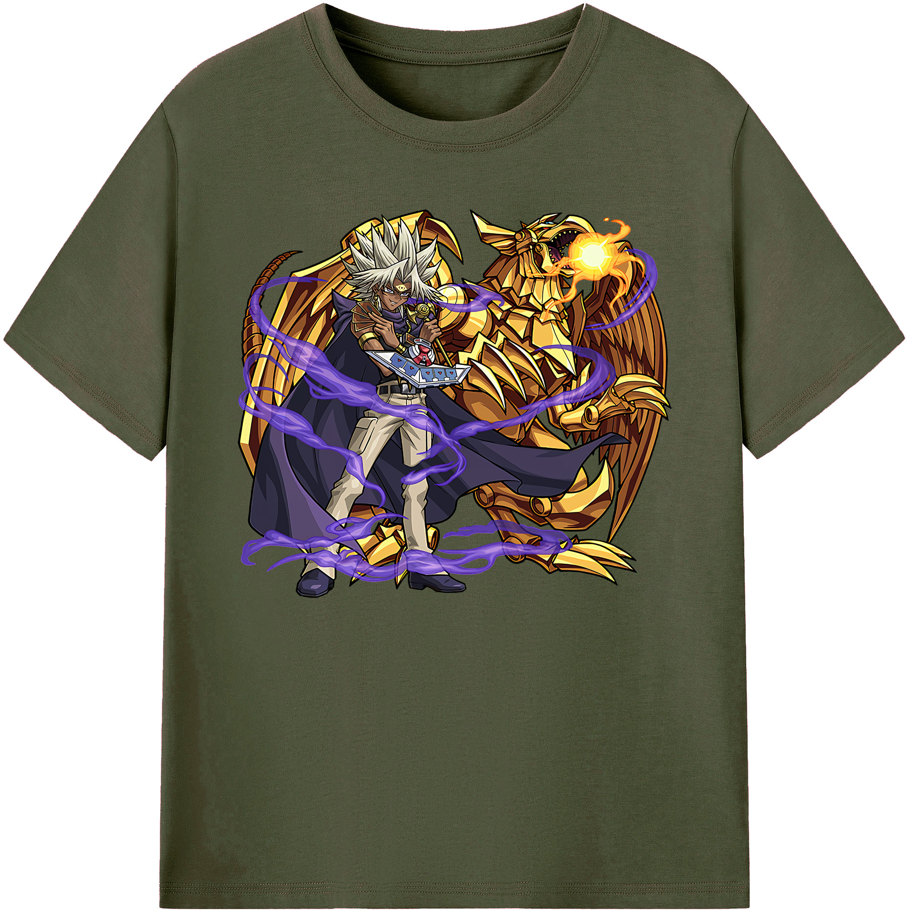 （画像用） 遊☆戯☆王 Yu-Gi-Oh! 綿100％ メンズ半袖Tシャツ｜肌触りやわらか＆通気性